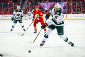 NHL: Minnesota Wild at Calgary Flames