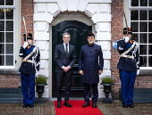 Sultan Haitham bin Tariq Al Said of Oman on a state visit to The Netherlands
