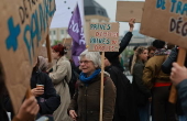 Protest against social reforms of the Belgian government