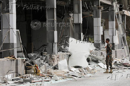 Aftermath of an Israeli airstrike, in Sanaa