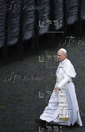 Pope Leo XIV leads Regina Caeli prayer from the Central Loggia of St. Peter's Basilica