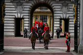 Colonel's review rehearsal for Trooping the Colour, in London