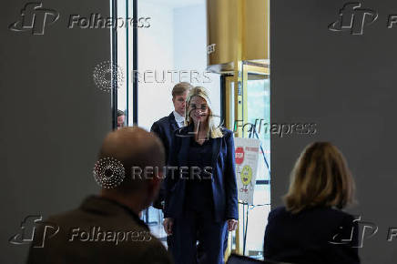 U.S. Attorney General Pam Bondi and acting Drug Enforcement Administrator (DEA) Robert Murphy hold a press conference, in Arlington