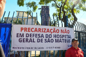 Manifestação em defesa do Hospital Geral de São Mateus