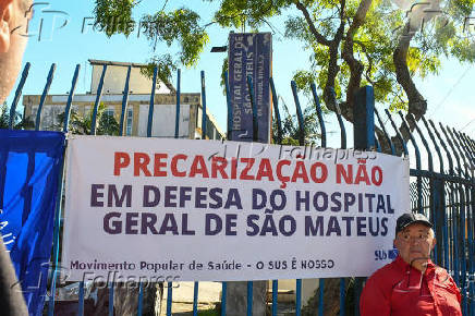 Manifestação em defesa do Hospital Geral de São Mateus