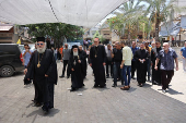 El cardenal Pizzaballa y el patriarca Téofilo entran en Gaza