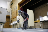 Voting for upper house elections in Japan