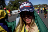 Protest in support of former Brazilian President Bolsonaro, in Brasilia