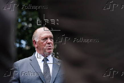 ICE Director Homan speaks to reporters outside White House