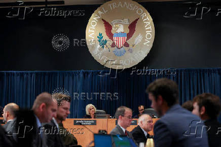 National Transportation Safety Board Chairwoman Homendy attends a National Transportation Safety Board (NTSB) investigative hearing, in Washington