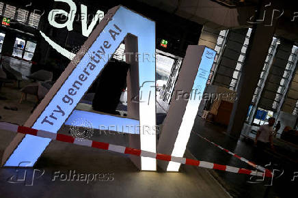 FILE PHOTO: Preparations ahead of the opening of 2025 Hannover Messe