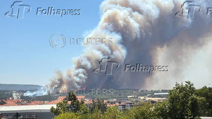 Wildfire in Turkey's northwestern city of Canakkale
