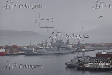 The German Navy ship FGS Berlin visits Greenland