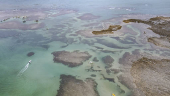 Vista aérea da praia de Moreré, na ilha de Boipeba (BA)