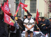 Manifestaçao de vários sindicatos dos trabalhadores dos distritos do Porto