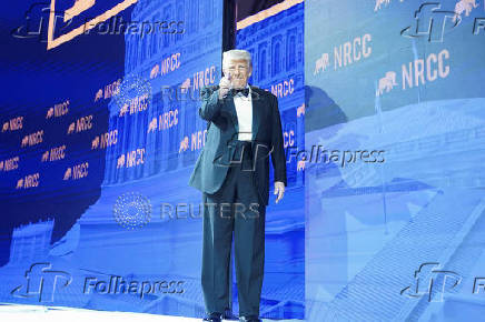 U.S. President Trump attends the National Republican Congressional Committee (NRCC) dinner, in Washington