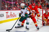NHL: Minnesota Wild at Calgary Flames