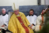 Sunday Mass at Signora di Guadalupe church, in Rome