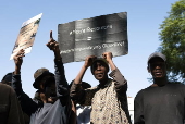 Environmental activists protest against TotalEnergies in Johannesburg