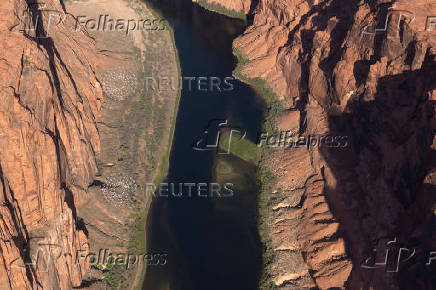 Colorado River at Lake Powell on the Arizona-Utah state border