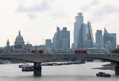 London view on the day when trade talks are due to take place between the U.S. and China, in London