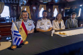 El buque escuela de la Armada de Uruguay, 'Capitán Miranda' atraca en el puerto de Palma de Mallorca