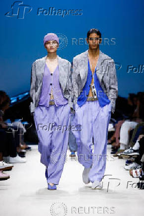 Giorgio Armani presents Spring-Summer 2026 menswear collection, in Milan