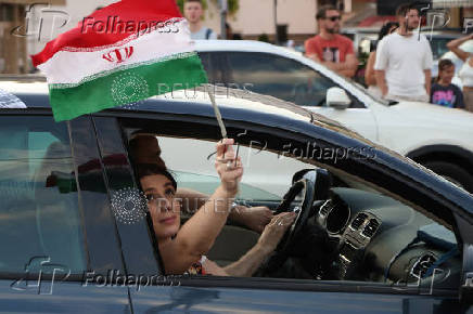 Demonstration in support of Iran and Palestinians in Sarajevo