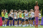 Entrenamiento selección española femenina de fútbol