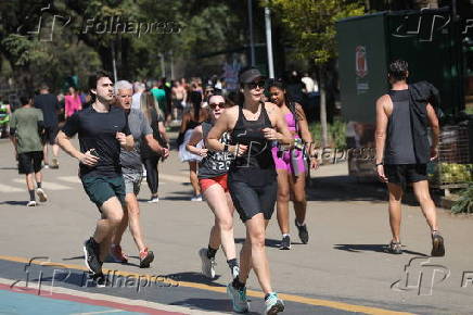 Movimentação no Parque Ibirapuera em São Paulo