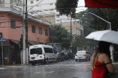 Forte chuva na Vila Clementino na zona sul de SP