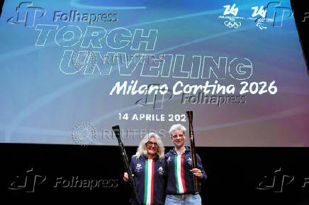 2026 Milano Cortina Winter Olympics - News conference to present Olympic and Paralympic torches