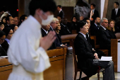 Japan's Crown Prince Akishino attends a memorial Mass for late Pope Francis in Tokyo