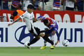 Partida entre fortaleza e colo colo pela copa conmebol sul-americana