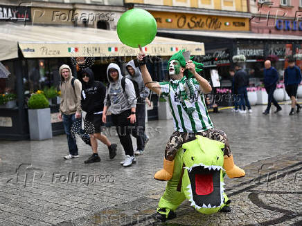 Conference League - Final - Real Betis & Chelsea fans gather in Wroclaw