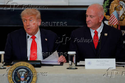 U.S. President Trump participates in a roundtable discussion with the Fraternal Order of Police at the White House