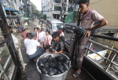 Meat distributed during Eid al-Adha celebrations in Myanmar