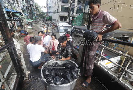 Meat distributed during Eid al-Adha celebrations in Myanmar