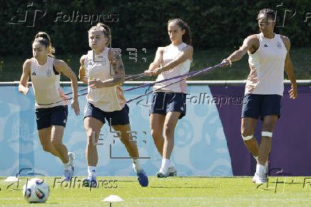 Último entrenamiento selección española femenina de fútbol