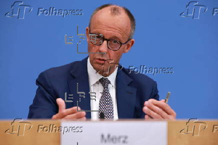 German chancellor's annual summer press conference in Berlin