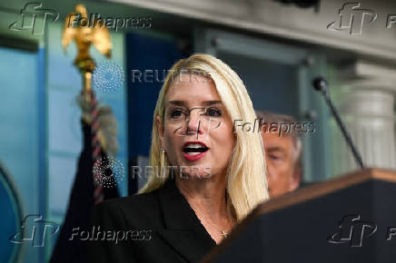 U.S. President Trump meets members of the media at the White House in Washington, D.C.