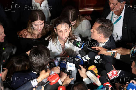 Tribute for Colombian Senator Miguel Uribe Turbay at Colombia's Congress, in Bogota