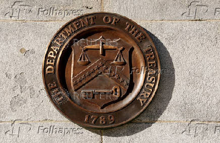 FILE PHOTO: The U.S Treasury building in Washington.