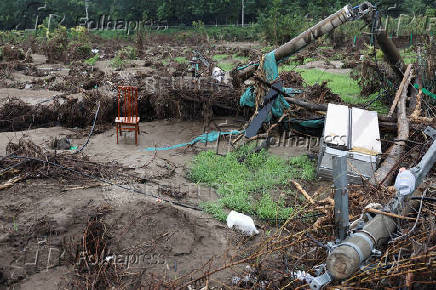 Aftermath of late July's flooding in Beijing