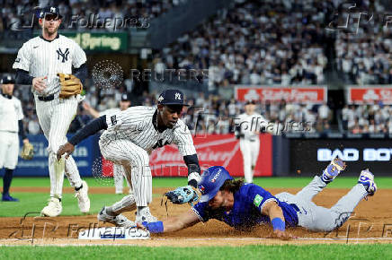 MLB: Playoffs-Toronto Blue Jays at New York Yankees