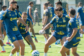 TREINO DA EQUIPE DO SANTOS FC
