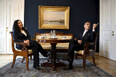 Finnish President Alexander Stubb meets with Kosovo's President Vjosa Osmani Sadriu in Helsinki
