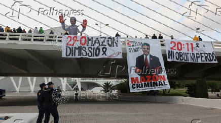 Protest against regional leader Carlos Mazon in Valencia