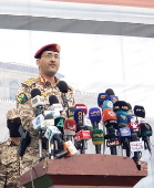 Houthi supporters protest against the US in Sana'a