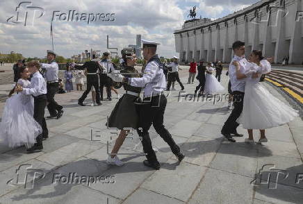 Preparations for upcoming Victory Day in Moscow